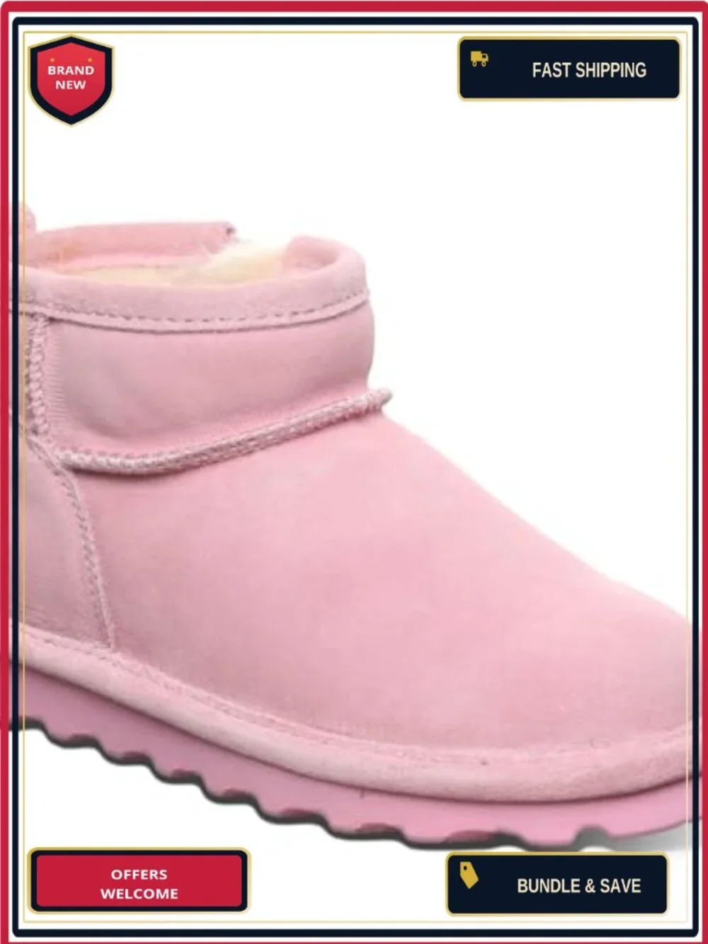 BEARPAW Shorty Youth Ankle Boot Slip-On Winter Boot for Kids